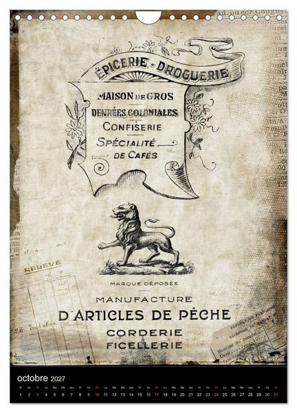 Produktbild: Le coffre vintage (Calendrier mural 2027 DIN A4 horizontal), CALVENDO calendrier mensuel