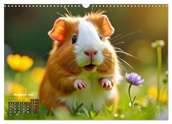 Produktbild: S&uuml;&szlig;e Meerschweinchen (Wandkalender 2026 DIN A3 quer), CALVENDO Monatskalender