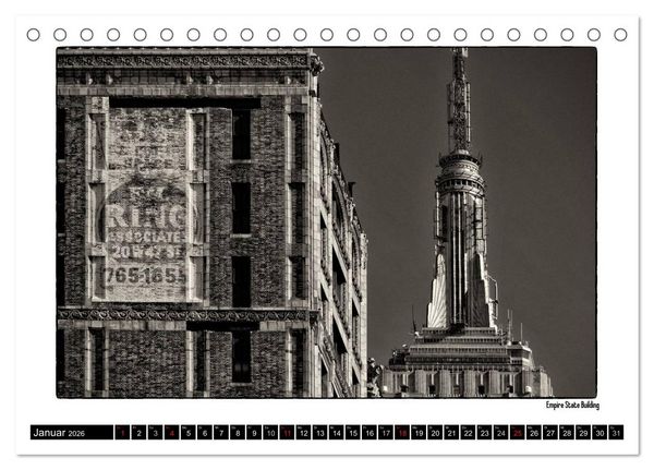 Produktbild: Manhattan Memories - Erinnerungen an New York (Tischkalender 2026 DIN A5 quer), CALVENDO Monatskalender