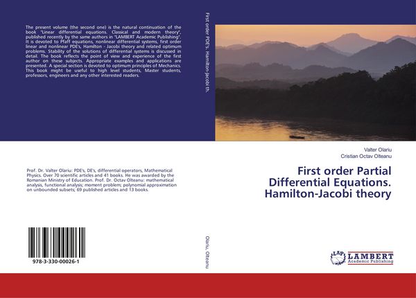Produktbild: First order Partial Differential Equations. Hamilton-Jacobi theory