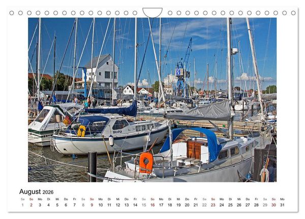Produktbild: Schleswig und die Schlei - von Schloss Gottorf bis Schleim&uuml;nde (Wandkalender 2026 DIN A4 quer), CALVENDO Monatskalender