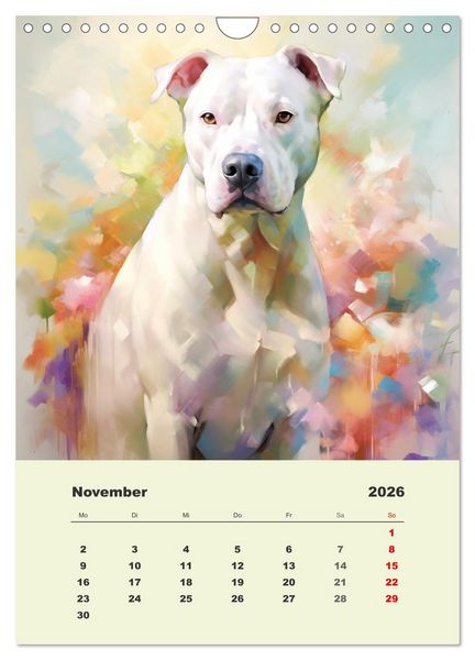 Produktbild: Gro&szlig;e Hunde. Sch&ouml;ne Aquarelle von tollen Tieren (Wandkalender 2026 DIN A4 hoch), CALVENDO Monatskalender