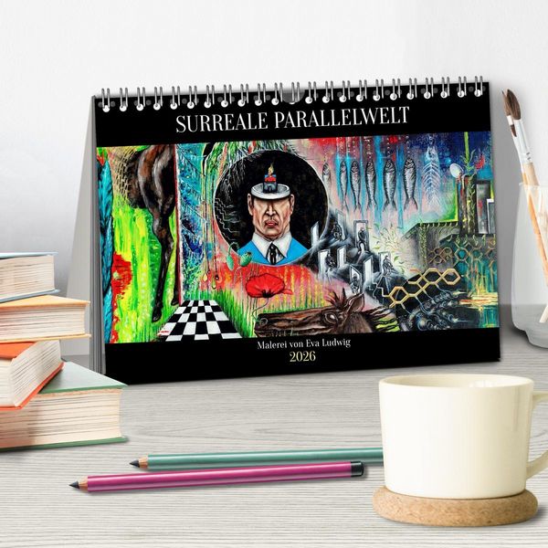 Produktbild: Surreale Parallelwelt (Tischkalender 2026 DIN A5 quer), CALVENDO Monatskalender