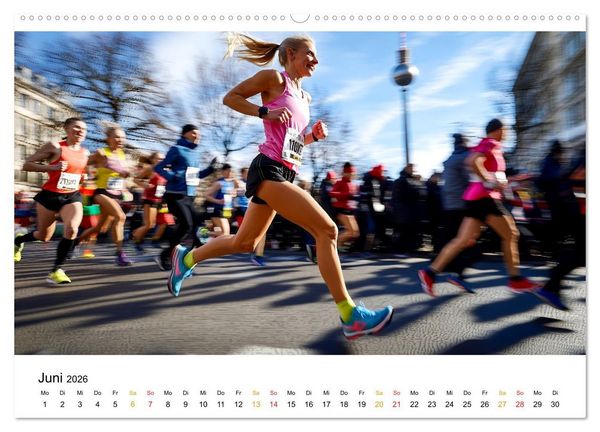 Produktbild: Marathon Power (Wandkalender 2026 DIN A2 quer), CALVENDO Monatskalender