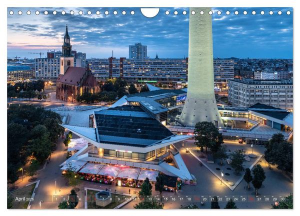 Produktbild: Berlin von oben (Wandkalender 2026 DIN A4 quer), CALVENDO Monatskalender