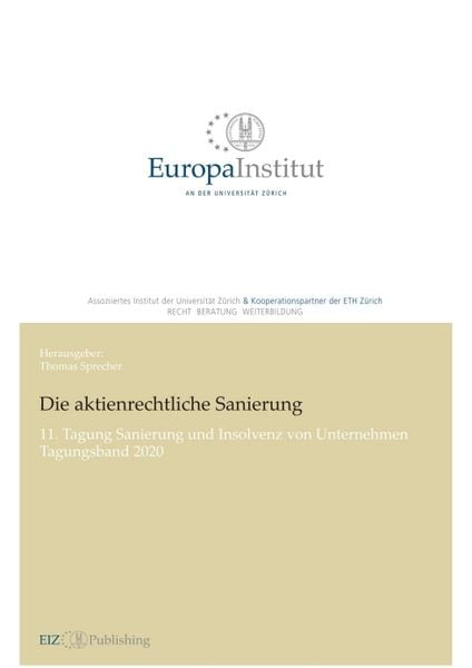Produktbild: Die aktienrechtliche Sanierung
