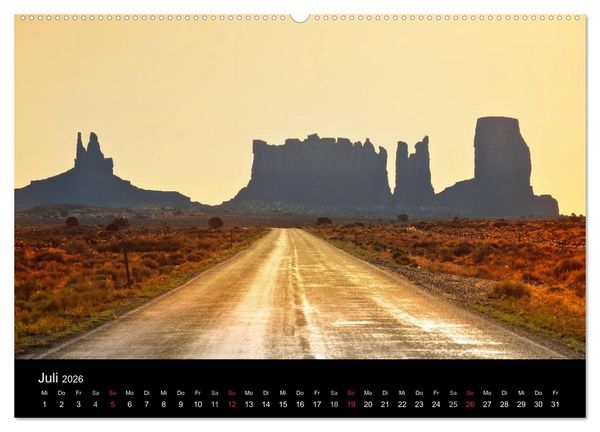 Produktbild: USA - Der Wilde Westen (hochwertiger Premium Wandkalender 2026 DIN A2 quer), Kunstdruck in Hochglanz