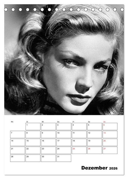 Produktbild: Legenden - Unvergessene Filmstars (Tischkalender 2026 DIN A5 hoch), CALVENDO Monatskalender