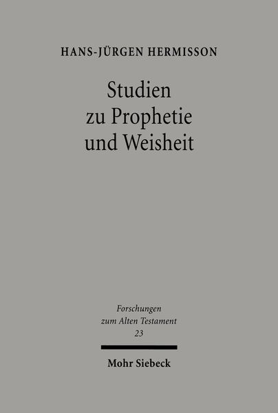 Produktbild: Studien zur Prophetie und Weisheit