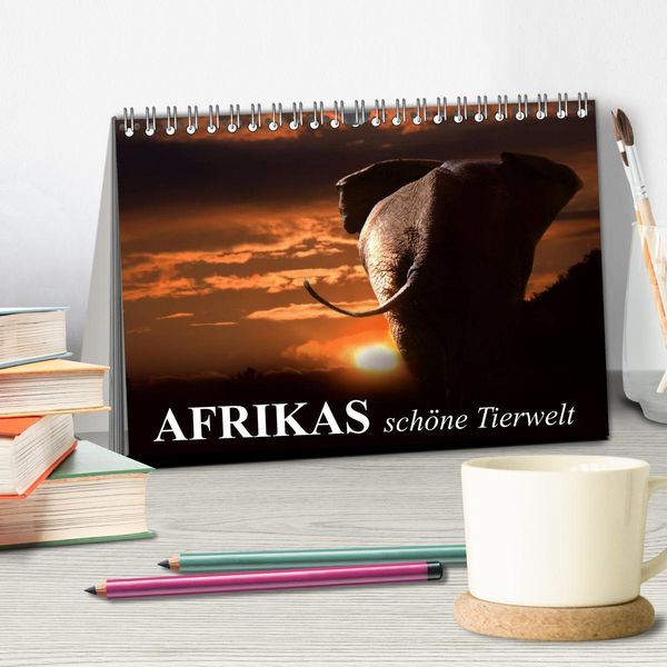 Produktbild: Afrikas sch&ouml;ne Tierwelt (Tischkalender 2026 DIN A5 quer), CALVENDO Monatskalender