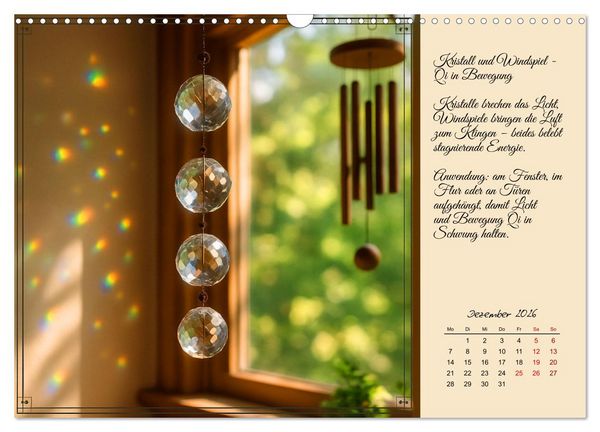 Produktbild: Feng Shui - Symbole f&uuml;r die Harmonie des Qi (Wandkalender 2026 DIN A3 quer), CALVENDO Monatskalender