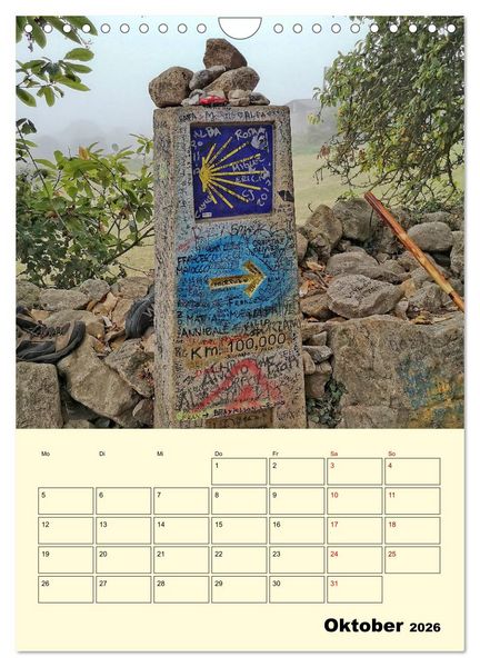Produktbild: Buen Camino - Mein Jakobsweg - Camino Franc&eacute;s (Wandkalender 2026 DIN A4 hoch), CALVENDO Monatskalender