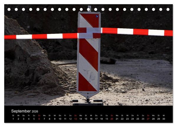 Produktbild: Baustellen (Tischkalender 2026 DIN A5 quer), CALVENDO Monatskalender