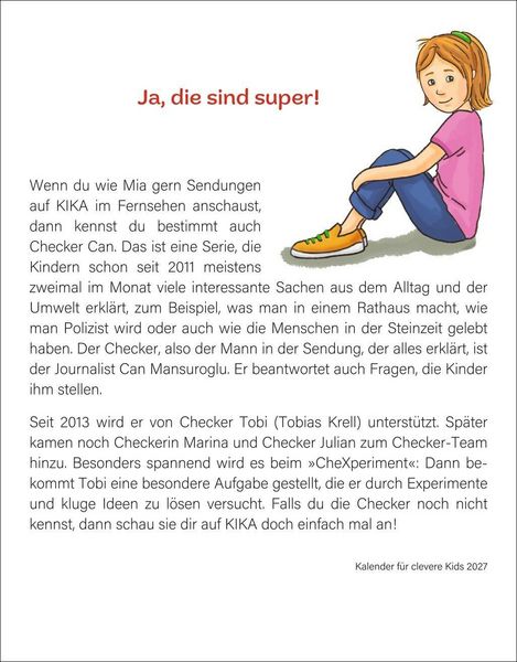 Produktbild: Kalender f&uuml;r clevere Kids Tagesabrei&szlig;kalender 2027