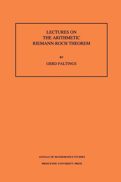 Produktbild: Lectures on the Arithmetic Riemann-Roch Theorem