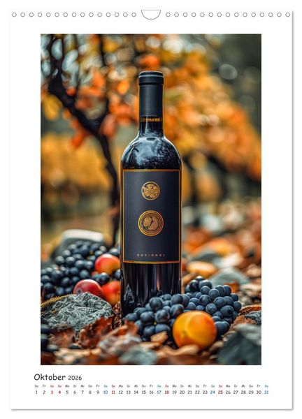 Produktbild: Ode an den Wein (Wandkalender 2026 DIN A3 hoch), CALVENDO Monatskalender