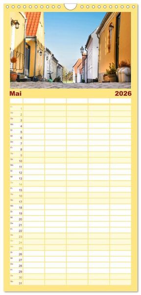Produktbild: Familienplaner 2026 - Westj&uuml;tland - D&auml;nemarks Westen erleben mit 5 Spalten (Wandkalender, 21 x 45 cm) CALVENDO