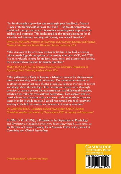 Produktbild: The Cambridge Handbook of Anxiety and Related Disorders