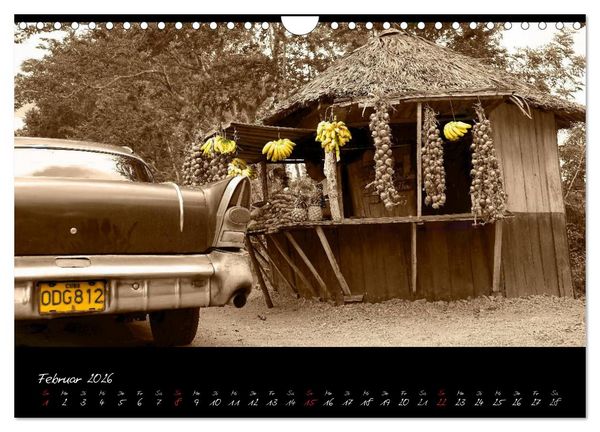 Produktbild: Kuba und die Oldtimer (Wandkalender 2026 DIN A4 quer), CALVENDO Monatskalender