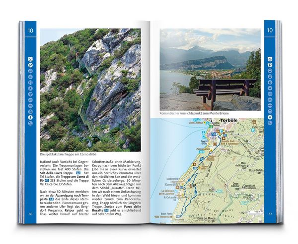 Produktbild: KOMPASS Wanderf&uuml;hrer Gardasee, 70 Touren mit Extra-Tourenkarte