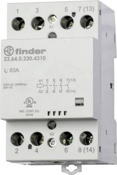 Produktbild: Finder 22.64.0.230.4610 Installationssch&uuml;tz 2 &Ouml;ffner, 2 Schlie&szlig;er 440 V/AC 1St.