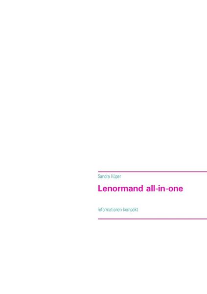 Produktbild: Lenormand all-in-one