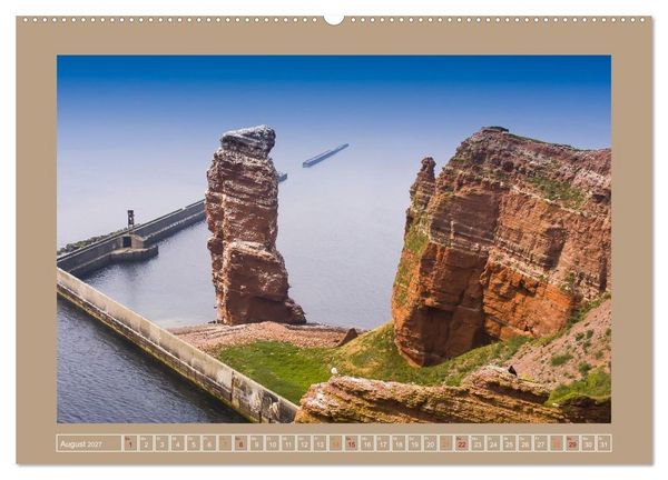 Produktbild: Helgoland,Deutschlands rote Felsen (Wandkalender 2027 DIN A2 quer), CALVENDO Monatskalender