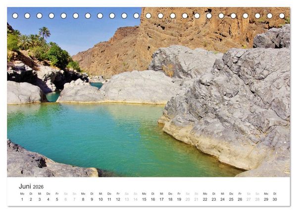 Produktbild: Oman - Arabiens Zauberwelt (Tischkalender 2026 DIN A5 quer), CALVENDO Monatskalender