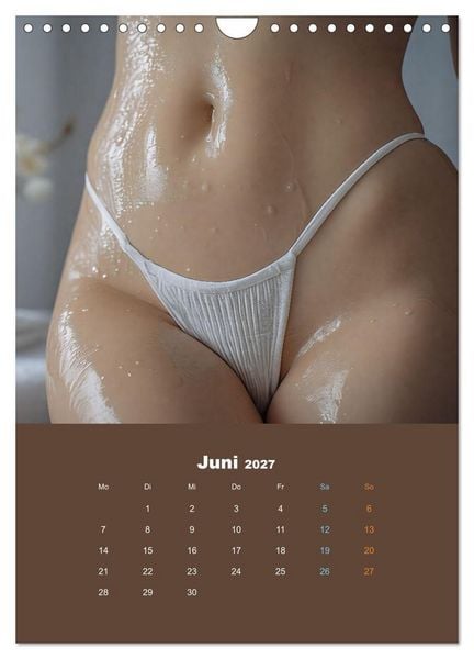 Produktbild: Einge&ouml;lt - Sexy Frauen Kalender (Wandkalender 2027 DIN A4 hoch), CALVENDO Monatskalender