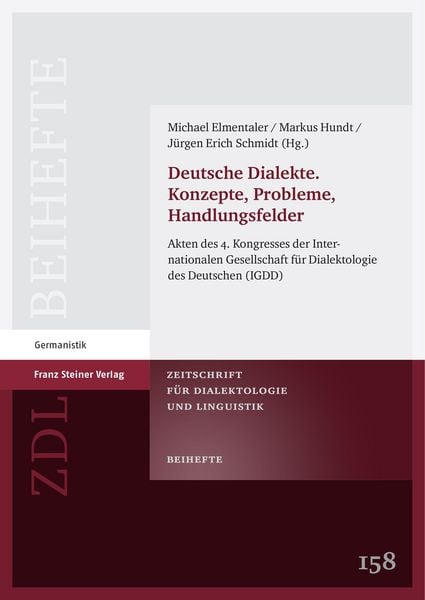 Produktbild: Deutsche Dialekte. Konzepte, Probleme, Handlungsfelder