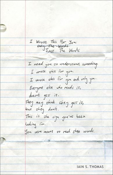 Produktbild: I Wrote This for You: Just the Words