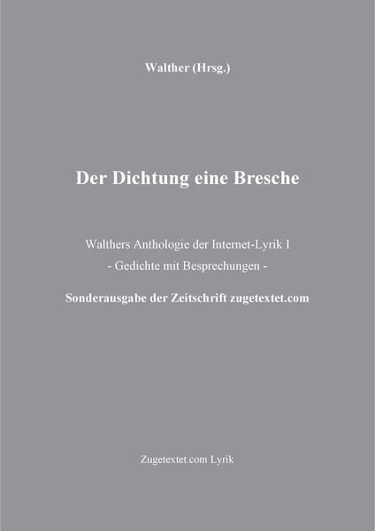 Produktbild: Der Dichtung eine Bresche