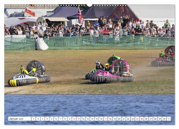 Produktbild: Hovercraft Formel 1 Weltmeisterschaft (hochwertiger Premium Wandkalender 2026 DIN A2 quer), Kunstdruck in Hochglanz