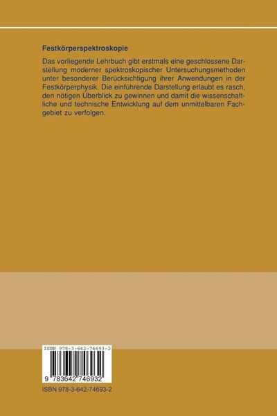 Produktbild: Festk&ouml;rperspektroskopie
