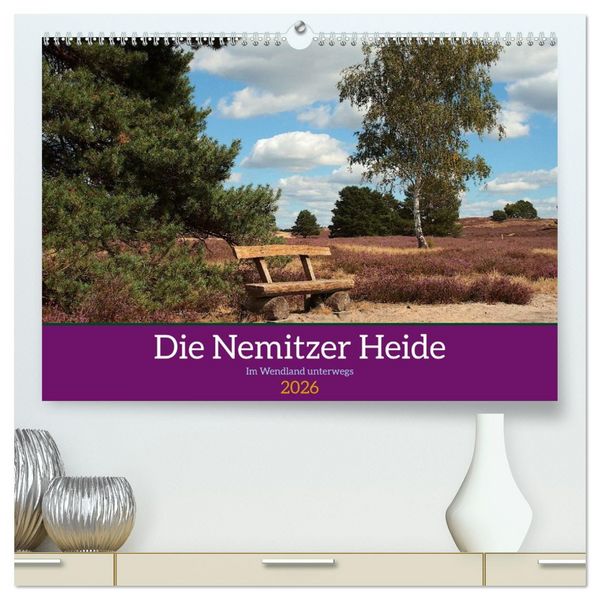 Produktbild: Die Nemitzer Heide - Im Wendland unterwegs (hochwertiger Premium Wandkalender 2026 DIN A2 quer), Kunstdruck in Hochglanz