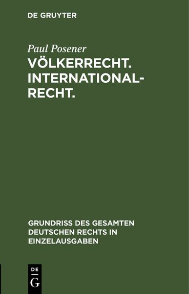Produktbild: V&ouml;lkerrecht. Internationalrecht.