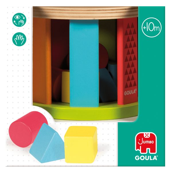 Produktbild: GOULA Geometrische Formen-Steckspiel Trommel