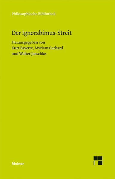 Produktbild: Der Ignorabimus-Streit