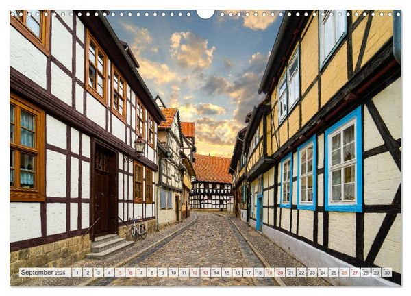 Produktbild: Quedlinburg Impressionen (Wandkalender 2026 DIN A3 quer), CALVENDO Monatskalender