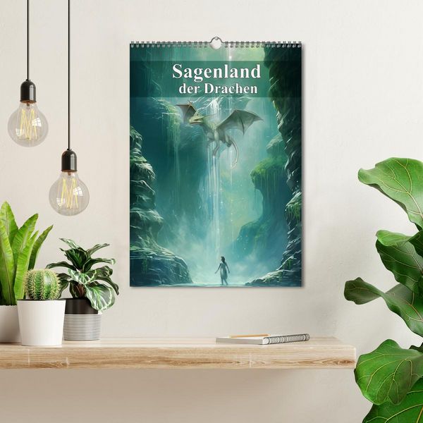 Produktbild: Sagenland der Drachen (Wandkalender 2026 DIN A3 hoch), CALVENDO Monatskalender