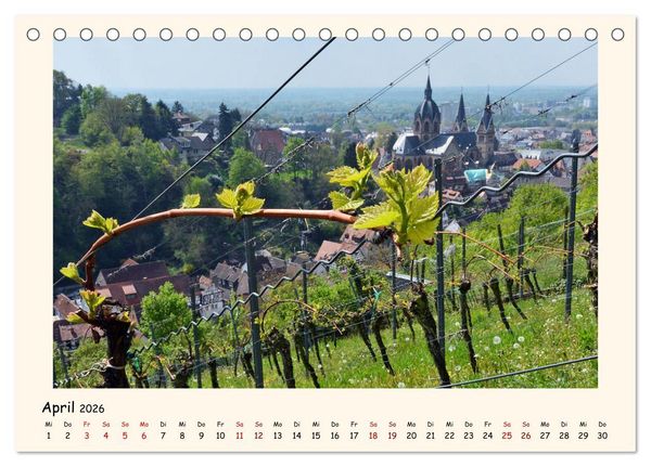 Produktbild: Weinlandschaft - Heppenheim an der Bergstra&szlig;e (Tischkalender 2026 DIN A5 quer), CALVENDO Monatskalender