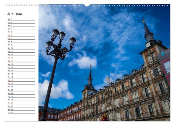 Produktbild: Metropole Madrid (Wandkalender 2026 DIN A2 quer), CALVENDO Monatskalender