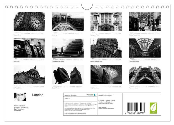 Produktbild: London (Wandkalender 2026 DIN A4 quer), CALVENDO Monatskalender