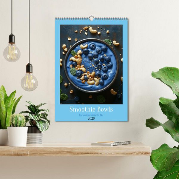 Produktbild: Smoothie Bowls - frisch und fruchtig durchs Jahr (Wandkalender 2026 DIN A3 hoch), CALVENDO Monatskalender