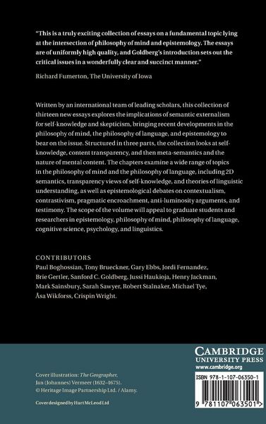 Produktbild: Externalism, Self-Knowledge, and Skepticism