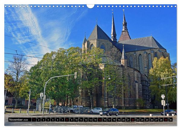 Produktbild: Warnem&uuml;nde und Rostock, Perlen an der Ostsee (Wandkalender 2026 DIN A3 quer), CALVENDO Monatskalender