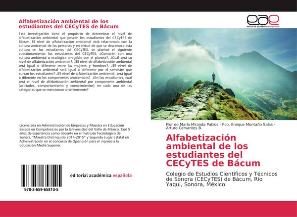 Produktbild: Alfabetizaci&oacute;n ambiental de los estudiantes del CECyTES de B&aacute;cum