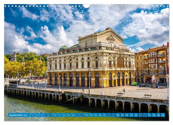 Produktbild: Buntes Bilbao (Wandkalender 2027 DIN A3 quer), CALVENDO Monatskalender