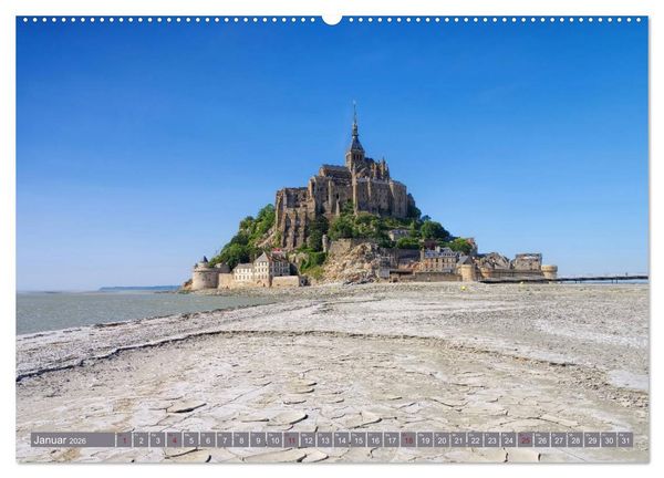 Produktbild: Le Mont-Saint-Michel - Sagenumwobener Klosterberg im Watt (Wandkalender 2026 DIN A2 quer), CALVENDO Monatskalender