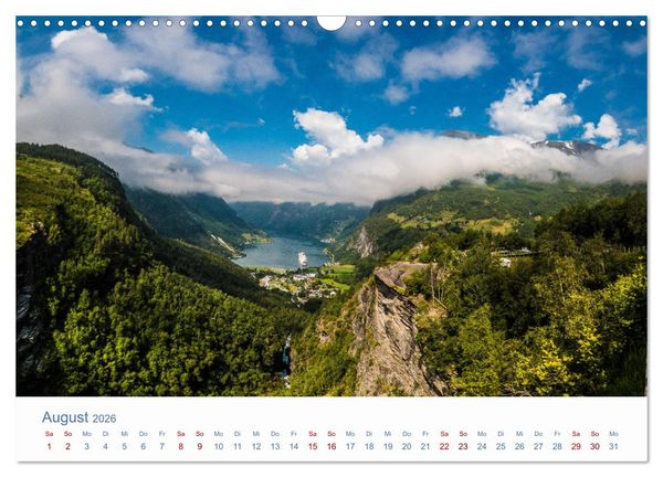 Produktbild: Nordkapp - Norwegens K&uuml;stenlandschaft (Wandkalender 2026 DIN A3 quer), CALVENDO Monatskalender